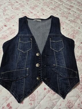 Dark blue Denim Vest